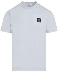 Stone Island - Logo Patch Crewneck T-Shirt - Lyst
