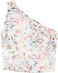 Missoni - Floral One-Shoulder Crop Top - Lyst