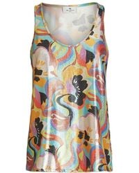Etro - エトロ ノースリーブ スクープネック トップ - Lyst