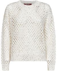 Max Mara - Studio Mstgeyser Sequinned Boxy Jumper - Lyst