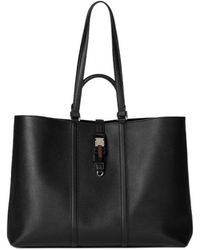Gucci - Large Web-Trim Top Handle Bag - Lyst