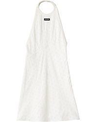 Miu Miu - Cady Eyelet Lace Mini-Dress - Lyst