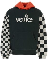 ERL - Venice Checkered Long Sleeved Hoodie - Lyst