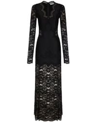 Rabanne - Rabanne Long Lace Dress - Lyst
