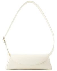 Jil Sander - Cannolo Logo Stamped Small Shoulder Bag - Lyst