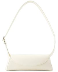Jil Sander - Cannolo Logo Stamped Small Shoulder Bag - Lyst