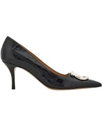 Ferragamo - Ferragamo Lara 70 Buckle Heeled Pumps - Lyst