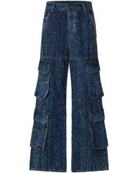 DIESEL - D-Sire-Cargo Wide Leg Jeans - Lyst
