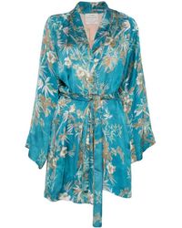 forte_forte - Floral-Print Belted Jacket - Lyst