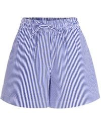 P.A.R.O.S.H. - Striped Drawstring Shorts - Lyst
