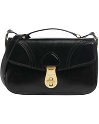 The Bridge - Leather Flap-Top Tote Bag - Lyst