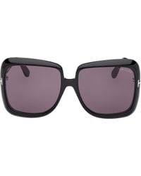 Tom Ford - Eyewear Lorelai Oversized Frame Sunglasses - Lyst