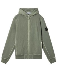 Stone Island - Zip-Up Hooded Jacket - Lyst