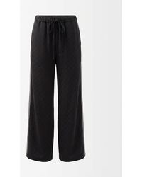 Gucci - Gg Satin Pants - Lyst
