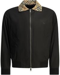 Burberry - Harrington Glenfields Check Collar Jacket - Lyst