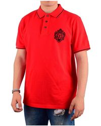 Just Cavalli - Stretch Knitted Polo Shirt - Lyst