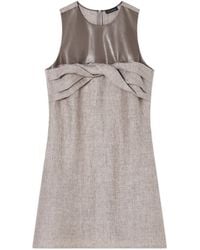 Emporio Armani - Heavy Linen Canvas Dress - Lyst