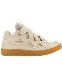 Lanvin - Curb Lace-Up Sneakers - Lyst
