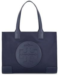 Tory Burch - Ella Logo Patch Small Tote Bag - Lyst