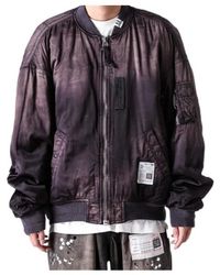 Maison Mihara Yasuhiro - Aged Flight Zip-Up Jacket - Lyst