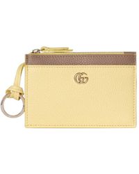 Gucci - Bi-Color Gg Marmont Zip Key Pouch - Lyst