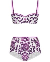 Dolce & Gabbana - 'Maiolica' Print Bikini - Lyst