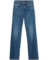 7 For All Mankind - Tess Straight-Leg Jeans - Lyst