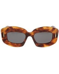 Loewe - Rectangle Frame Sunglasses - Lyst
