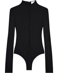 Courreges - Courrèges Drop Volcano Long-Sleeved Jersey Bodysuit - Lyst