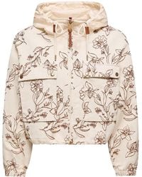 Moncler - Nepeta Floral Print Zip-Up Jacket - Lyst