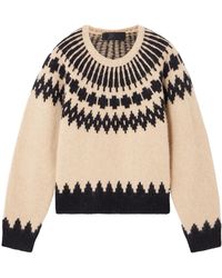 Nili Lotan - Alena Fair Isle Alpaca-Blend Sweater - Lyst