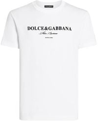 Dolce & Gabbana - Logo Printed Crewneck T-Shirt - Lyst