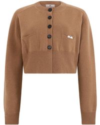 Elisabetta Franchi - Ribbed-Knit Crew-Neck Top - Lyst
