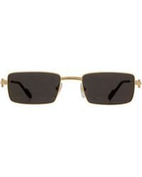 Cartier - Rectangular Metal Sunglasses - Lyst