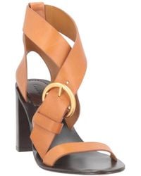 Chloé - Minimalist Leather Sandals - Lyst