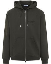 Givenchy - Logo Printed Zipped Hoodie - Lyst