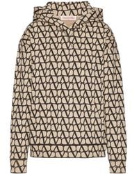 Valentino - Toile Iconographe-Print Cotton Hoodie - Lyst