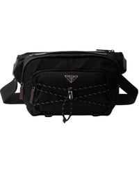 Prada - Speedrock Re-Nylon And Leather Shoulder Bag - Lyst