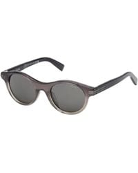 ZEGNA - Oval Frame Sunglasses - Lyst