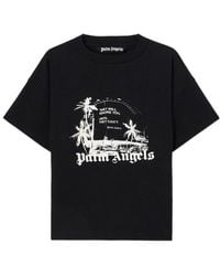 Palm Angels - Graphic Printed Crewneck T-Shirt - Lyst