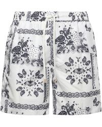 Eleventy - Paisley Print Swim Shorts - Lyst
