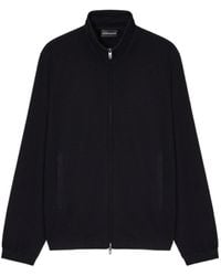 Emporio Armani - Zip-Up High Neck Jacket - Lyst