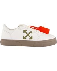 Off-White c/o Virgil Abloh - Vulcanized Low Leather Sneakers - Lyst