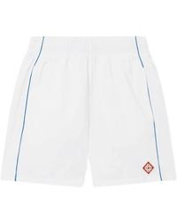 CASABLANCA - Logo Patch Elastic Waist Shorts - Lyst