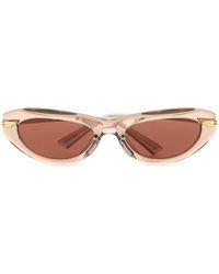 Bottega Veneta - Eyewear Classic Cat Eye Sunglasses - Lyst