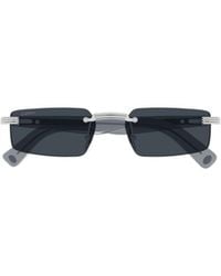 Cartier - Rectangular Frame Sunglasses - Lyst