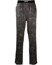 Tom Ford - Pajamas Logo Detailed Pajamas Trousers - Lyst