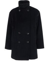 Max Mara - 'Maroso' High-Neck Jacket With Dropped Shoulders - Lyst
