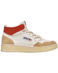 Autry - Super Vintage Mid-Top Sneakers - Lyst