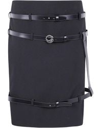 Coperni - Logo Plaque Belted Skirt - Lyst
